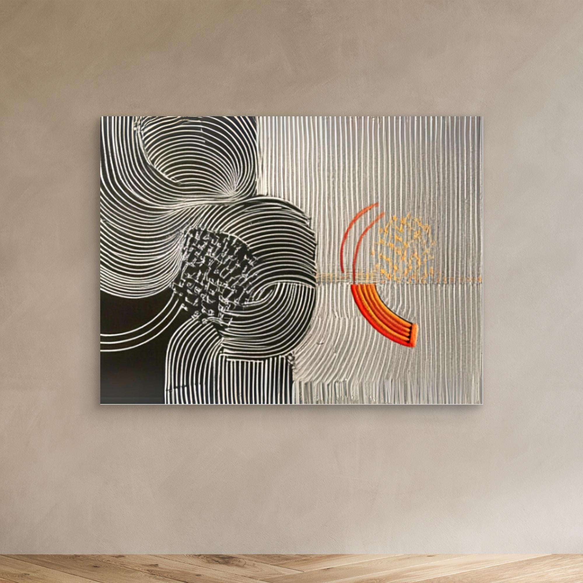 Canvas Print : Waves of Harmony - Modern Abstract Canvas Art