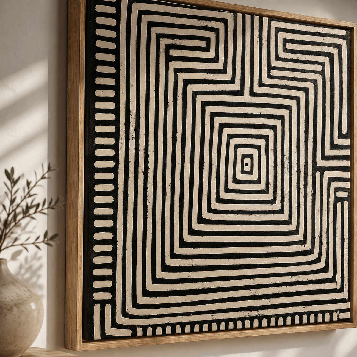 Labyrinth Wall Art Canvas Print — Inward by Rossetti Art