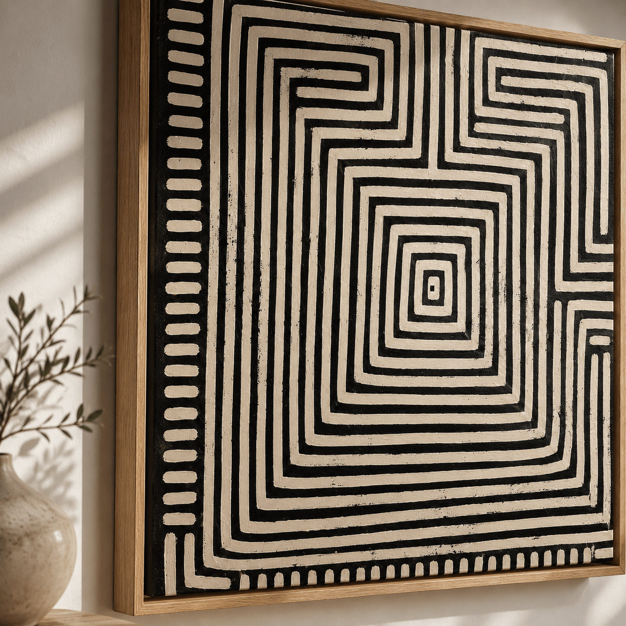 Labyrinth Wall Art Canvas Print — Inward by Rossetti Art