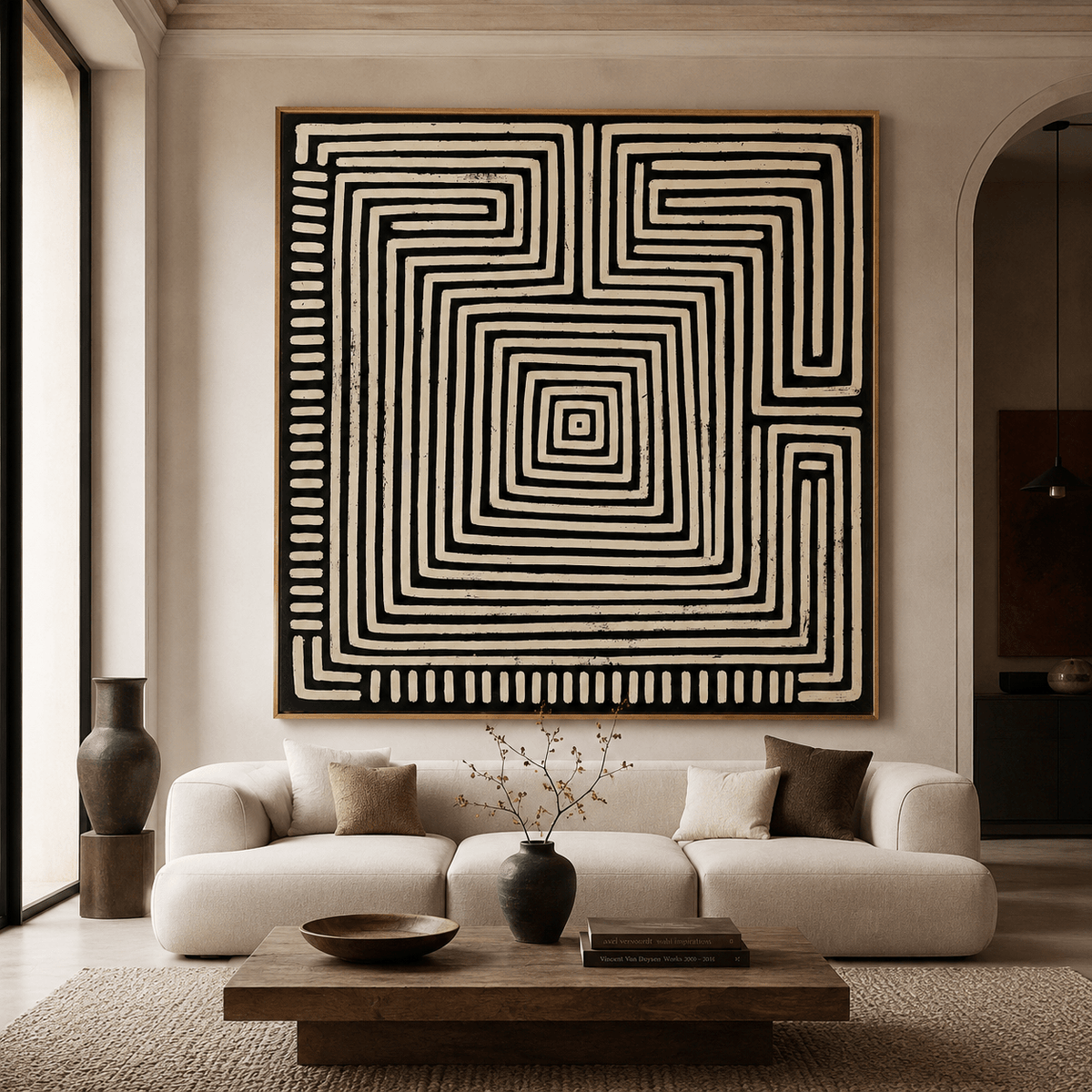 Labyrinth Wall Art Canvas Print — Inward by Rossetti Art