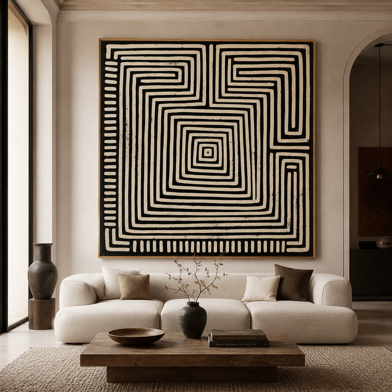 Labyrinth Wall Art Canvas Print — Inward by Rossetti Art