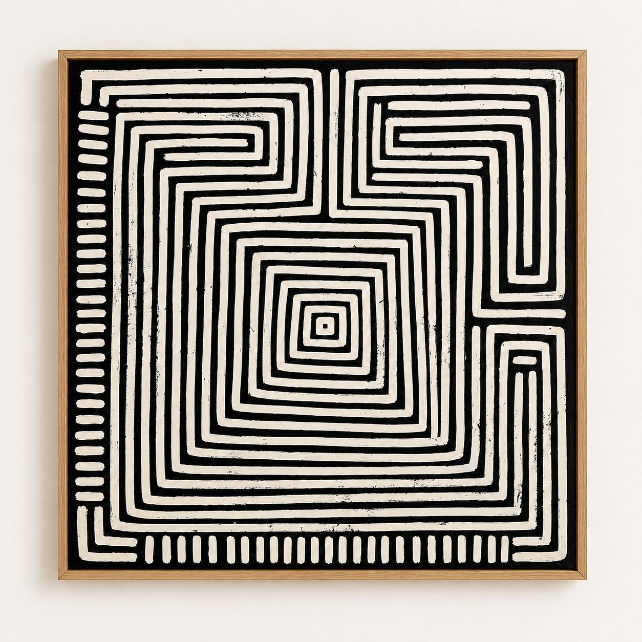 Labyrinth Wall Art Canvas Print — Inward by Rossetti Art