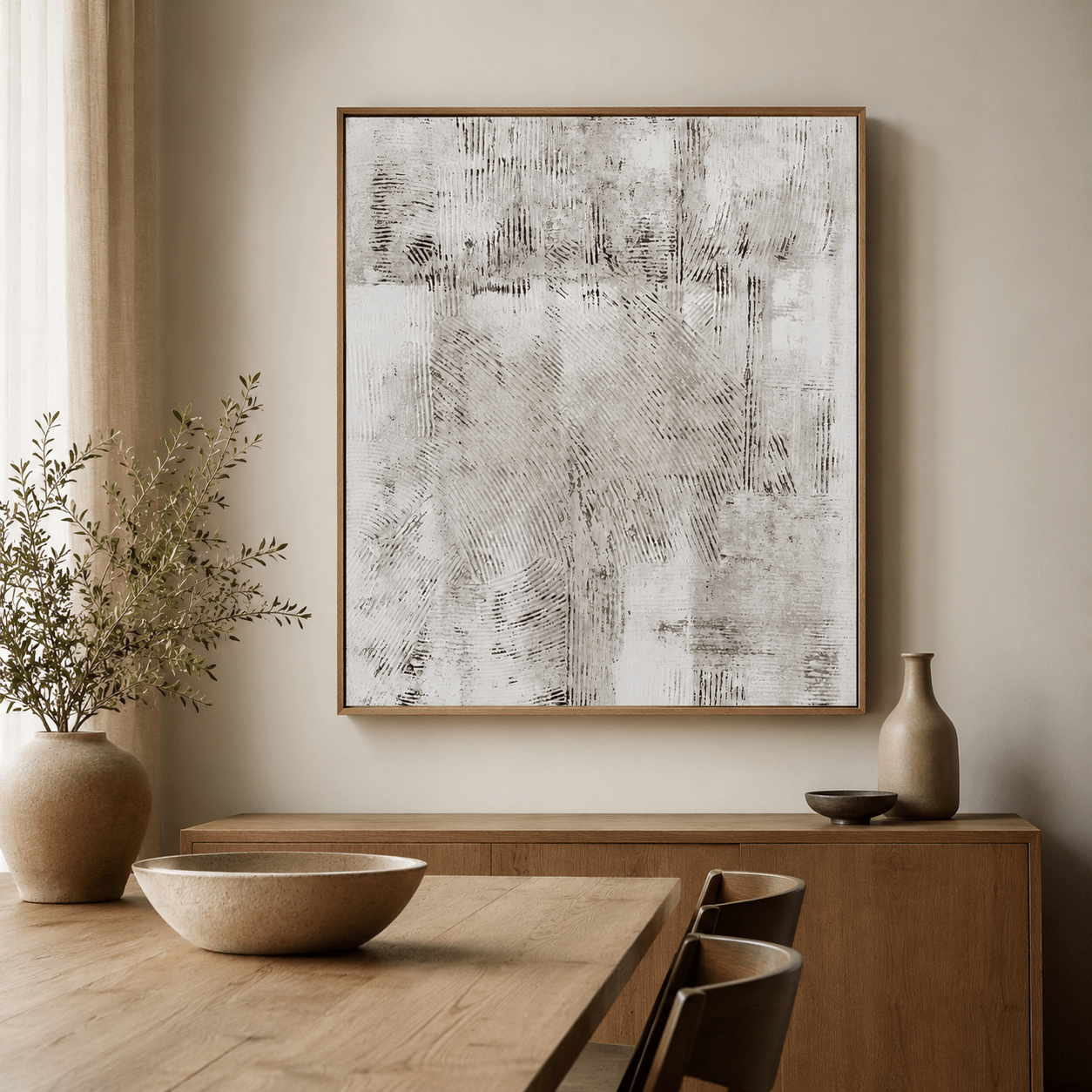 Large Abstract Wall Art Original Painting — Palimpsest by Rossetti Art