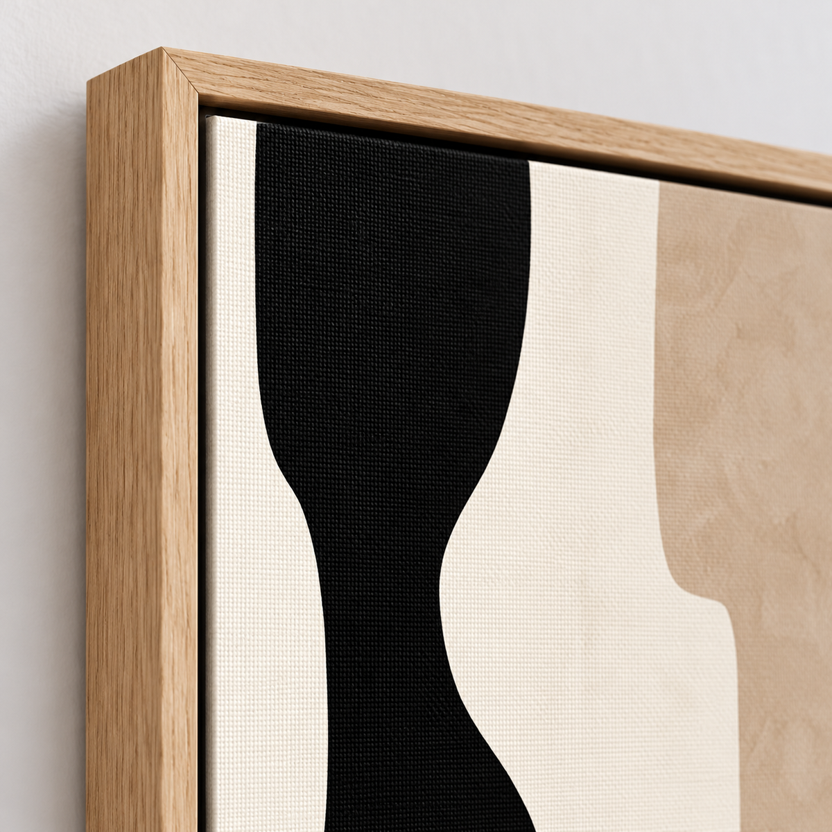Large Neutral Wall Art – Quiet Hourglass by Rossetti Art