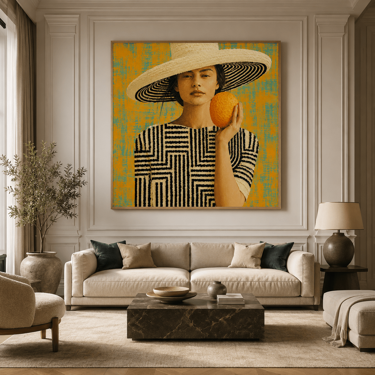 Large Portrait Canvas Print — Valencia by Rossetti Art