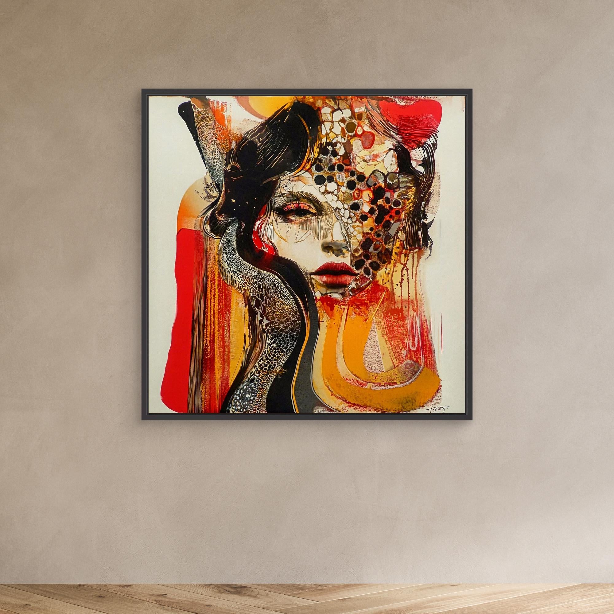 Canvas Print : Mystical Beauty - Handmade Abstract Wall Art | Modern Canvas Painting