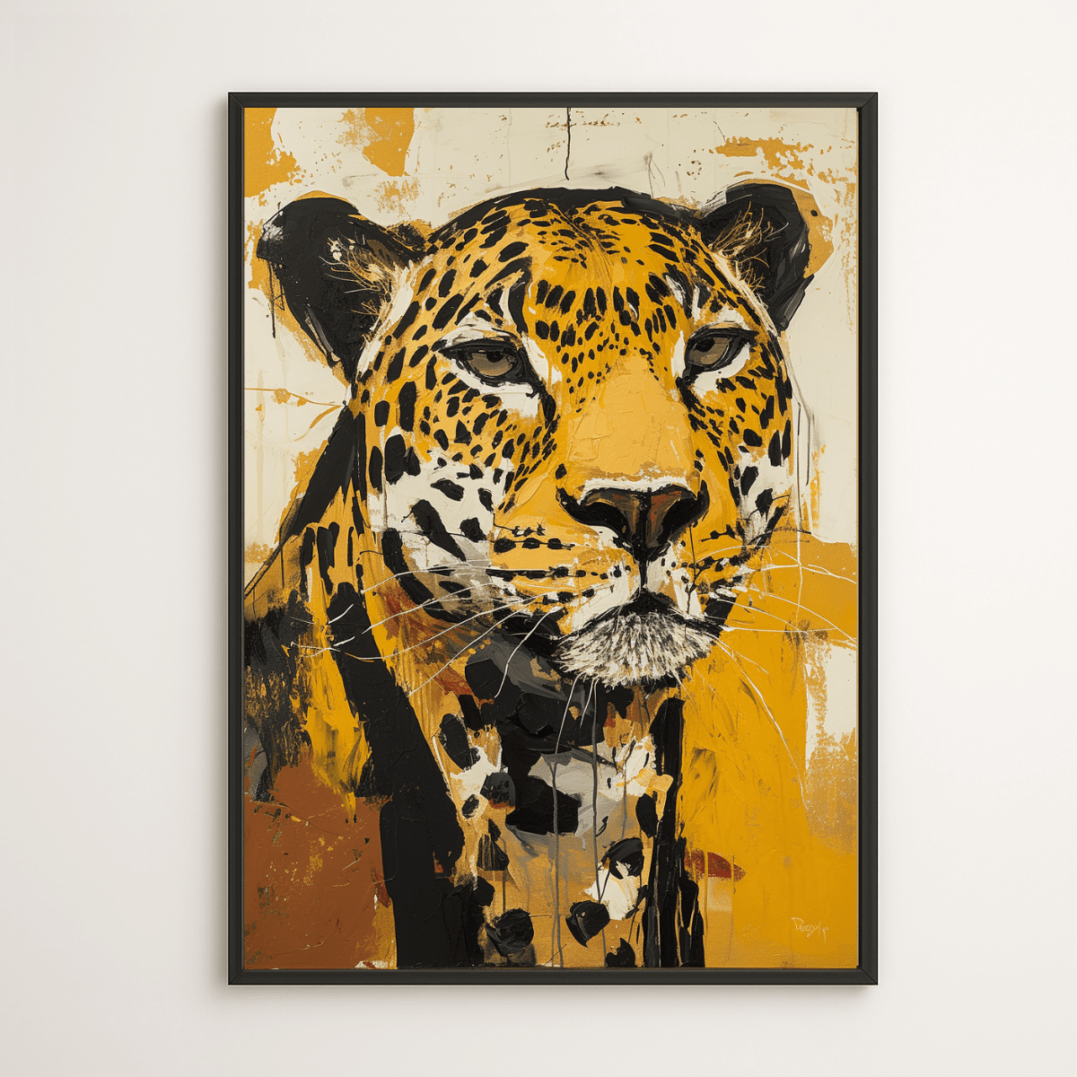 Leopard Painting on Canvas