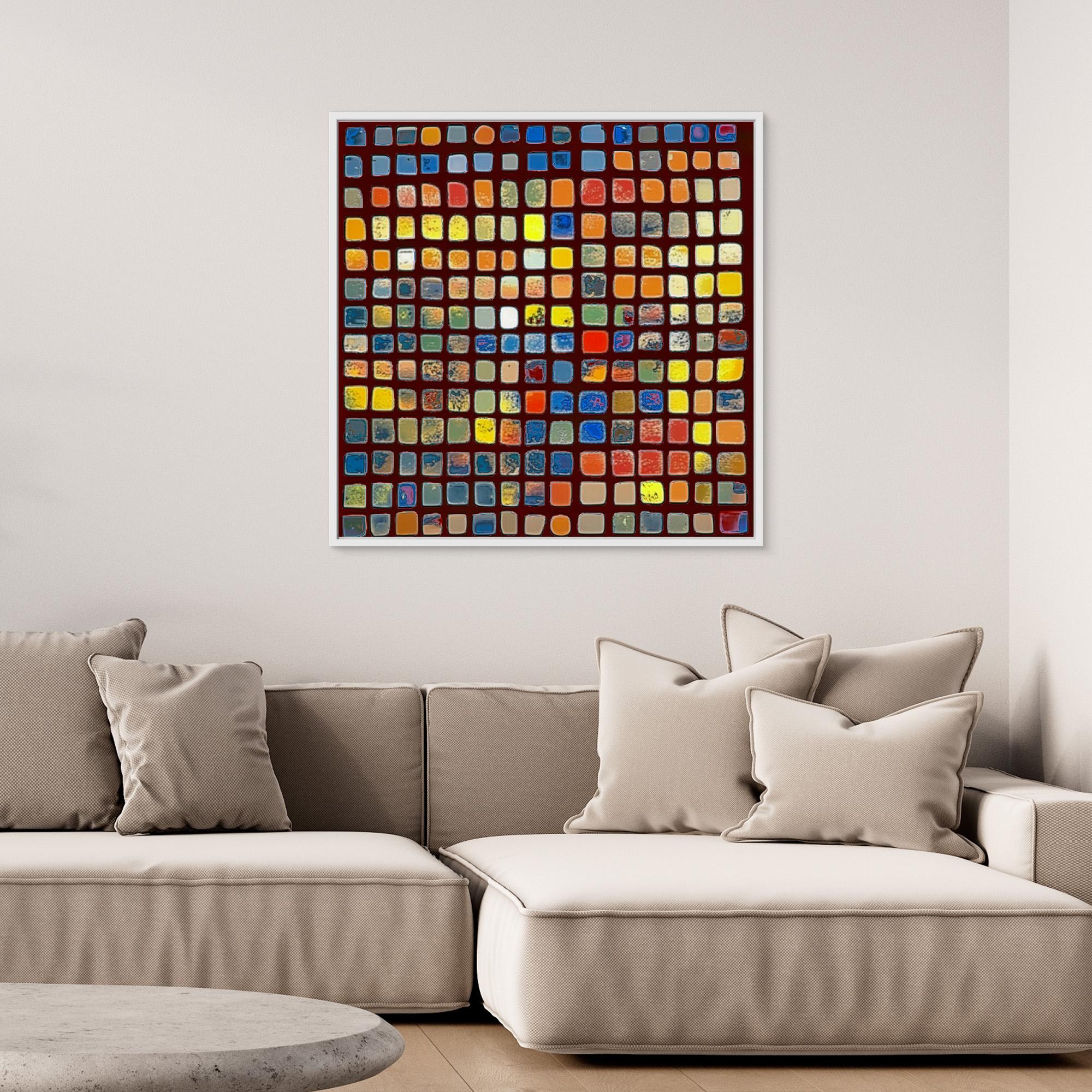 Canvas Print : Color Mosaic - Abstract Multicolor Grid Art