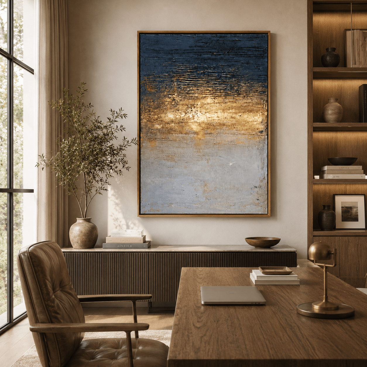 Luxury Abstract Wall Art Original Painting — Vesper by Rossetti Art