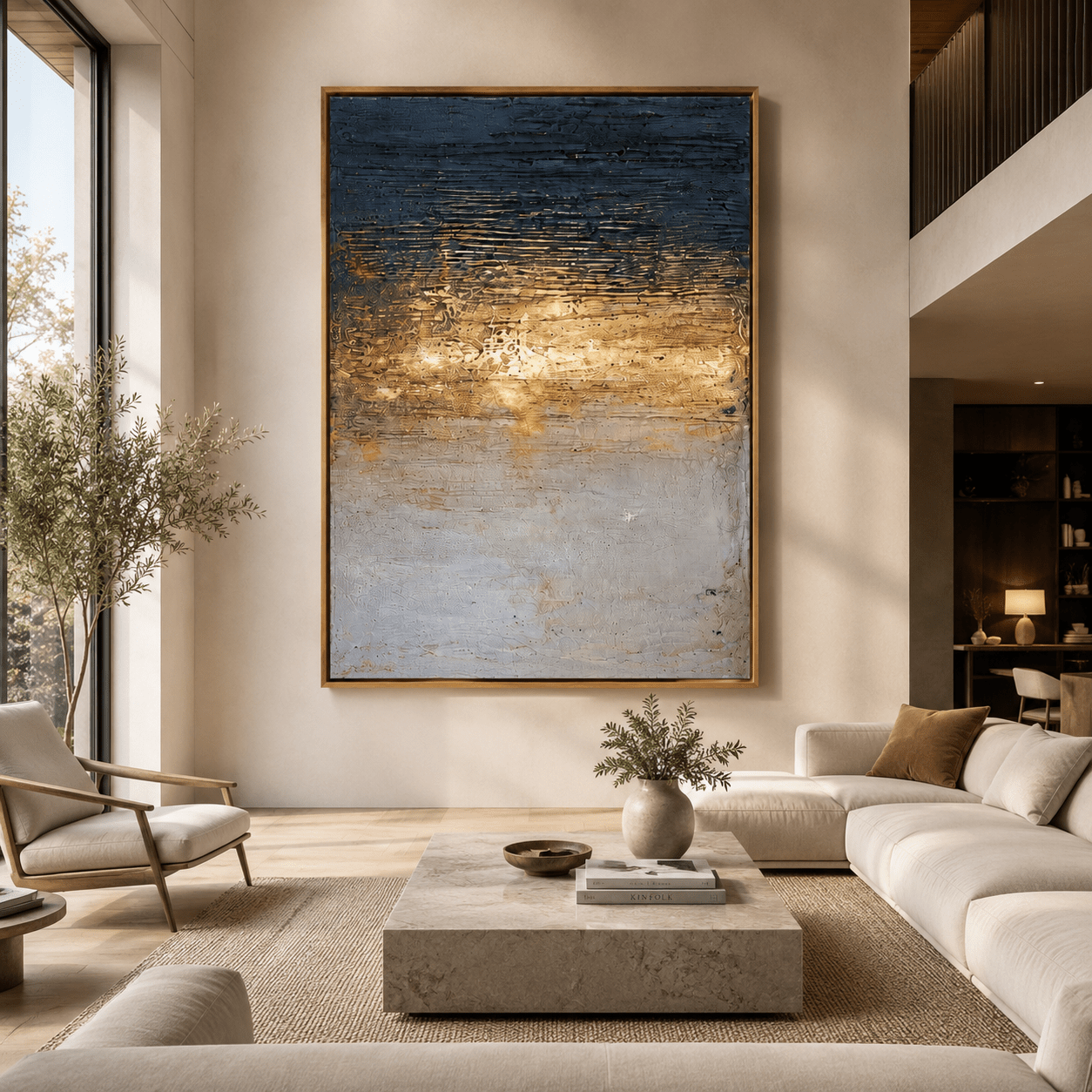 Luxury Abstract Wall Art Original Painting — Vesper by Rossetti Art