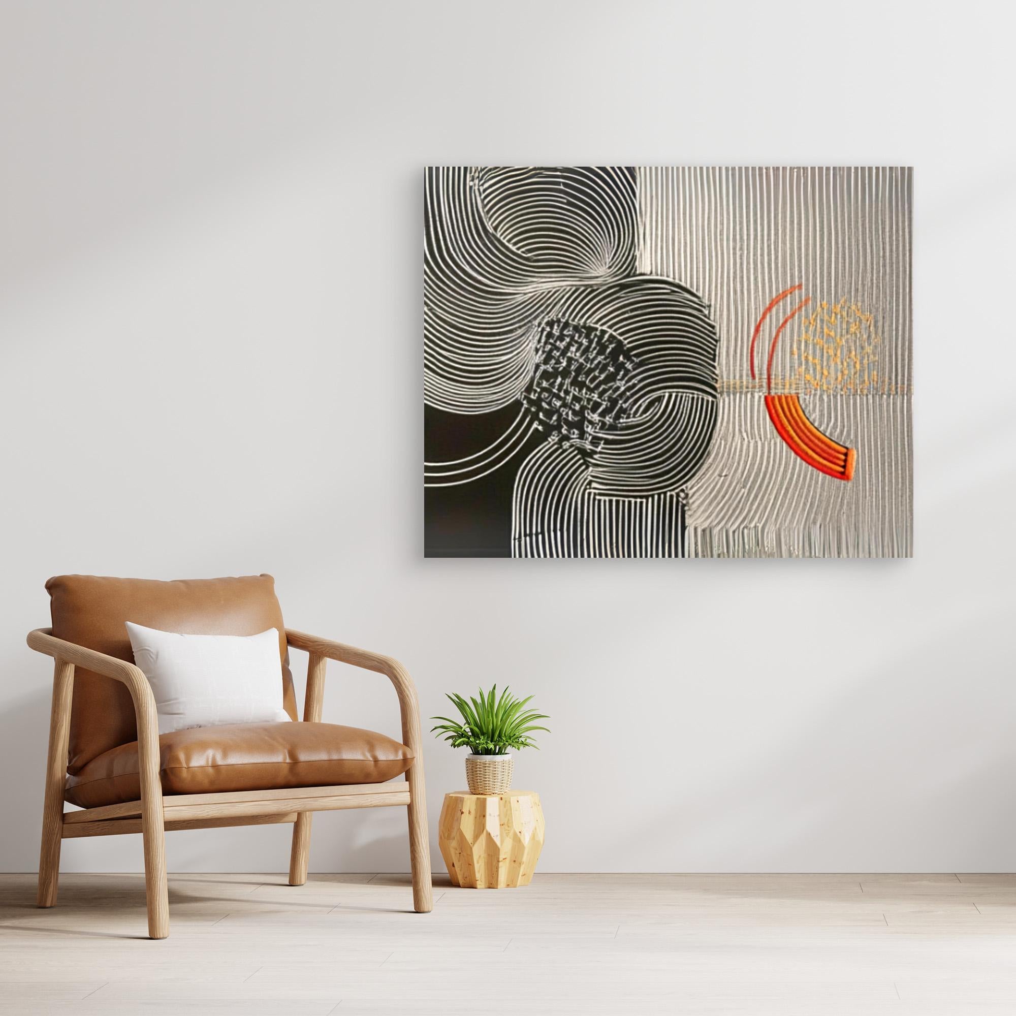 Canvas Print : Waves of Harmony - Modern Abstract Canvas Art