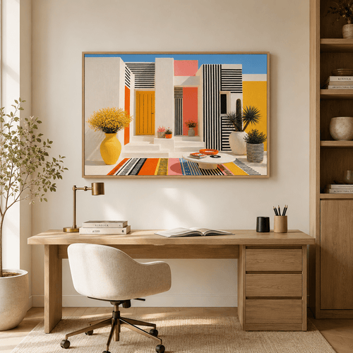 Mediterranean Canvas Print — Cycladic Summer by Rossetti Art