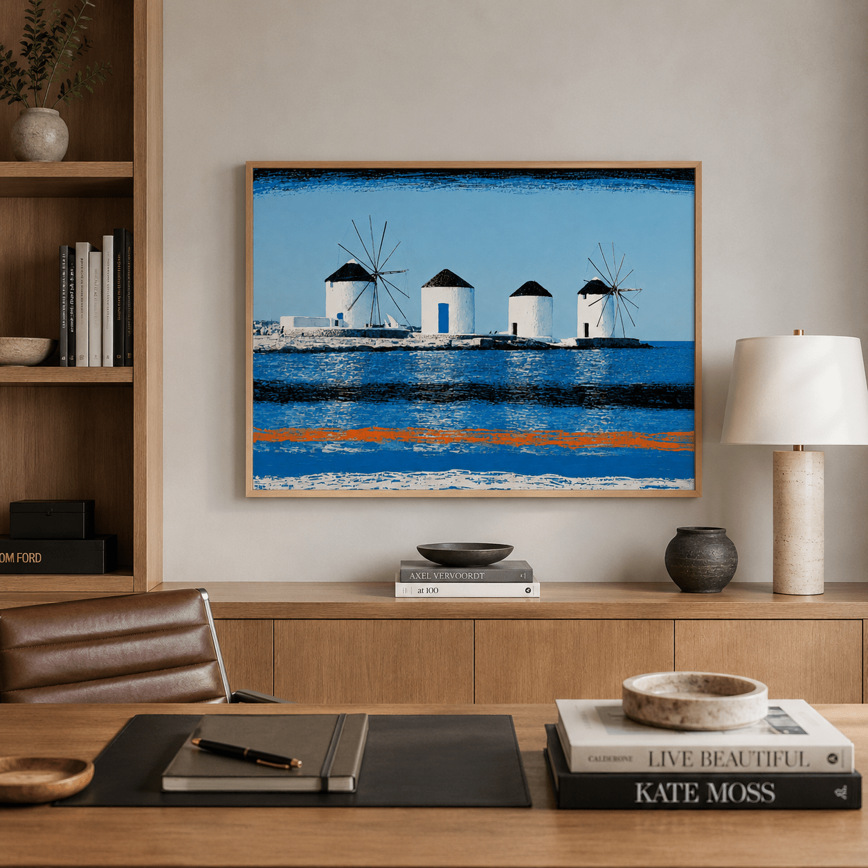 Mediterranean Landscape Canvas Print — Mykonos by Rossetti Art