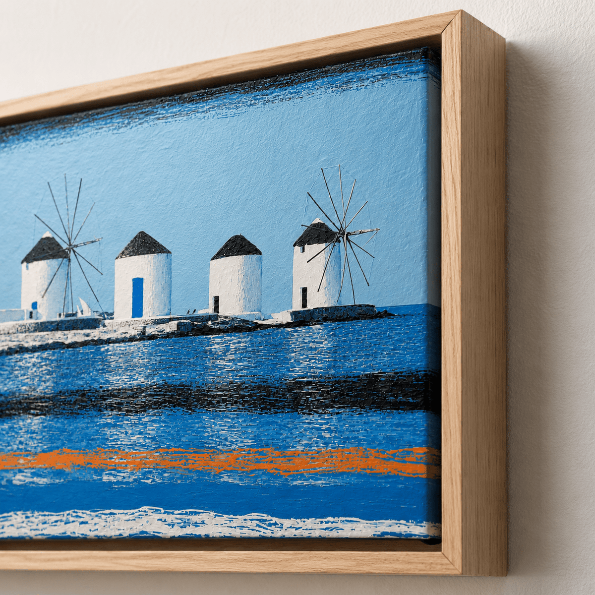Mediterranean Landscape Canvas Print — Mykonos by Rossetti Art