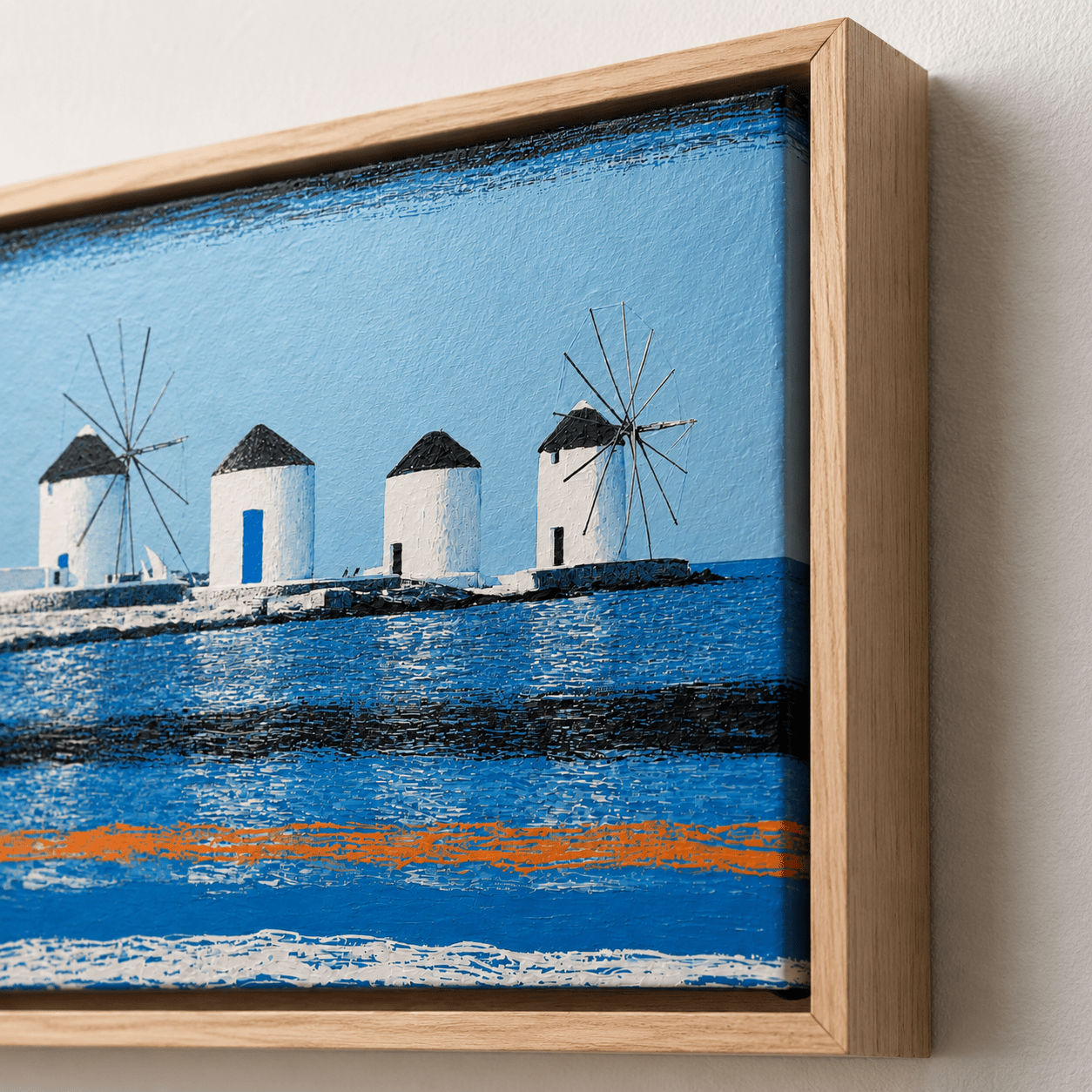 Mediterranean Landscape Canvas Print — Mykonos by Rossetti Art