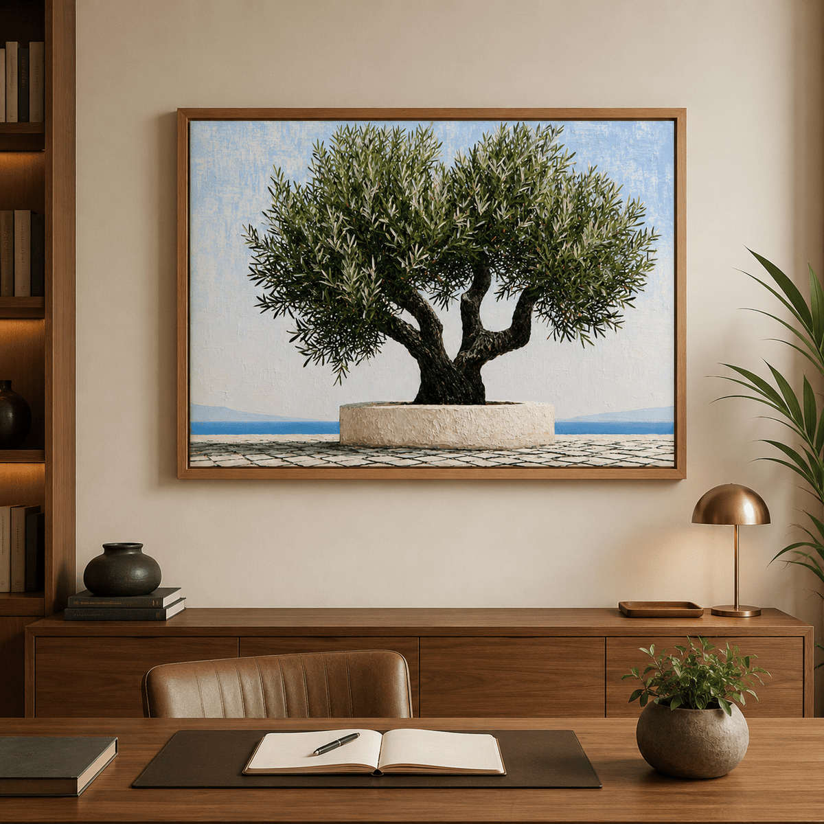 Mediterranean Olive Tree Canvas Print — Aegean by Rossetti Art