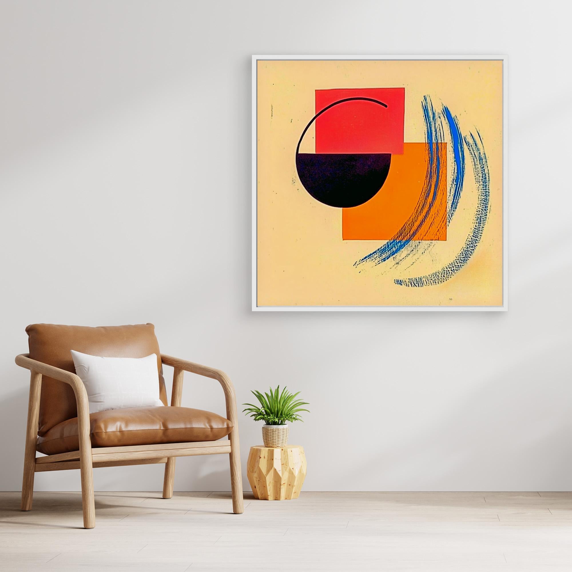 Canvas Print : Geometric Abstract  - Modern Shapes Wall Decor