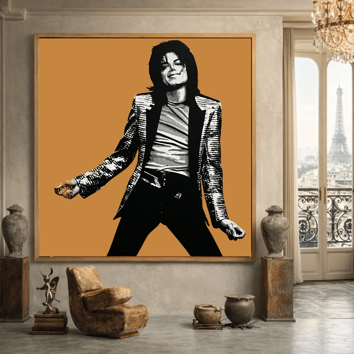 Pop Singer Wall Art Canvas Print — King of Pop by Rossetti Art