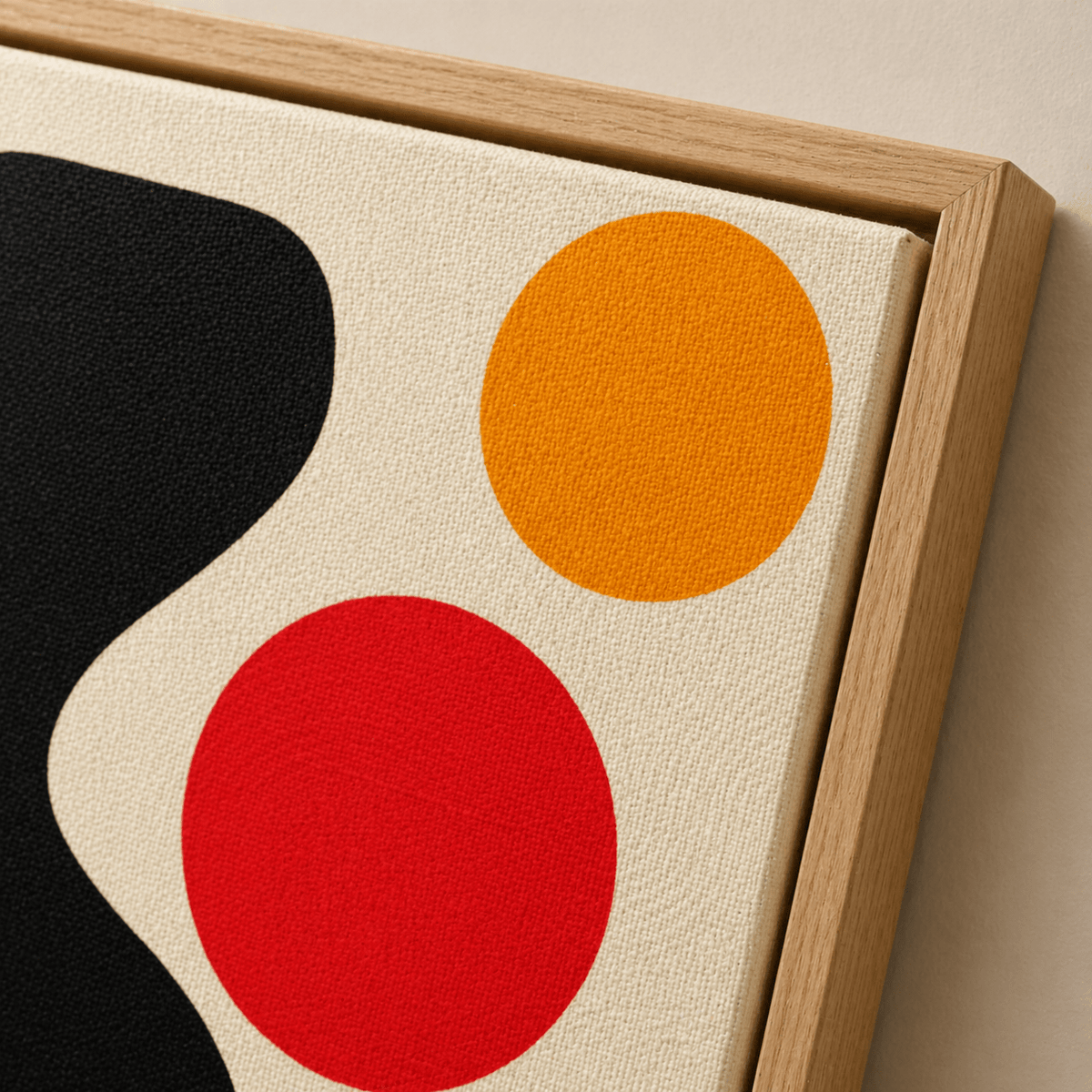 Mid Century Abstract Art Canvas Print — Orbital Drift by Rossetti Art