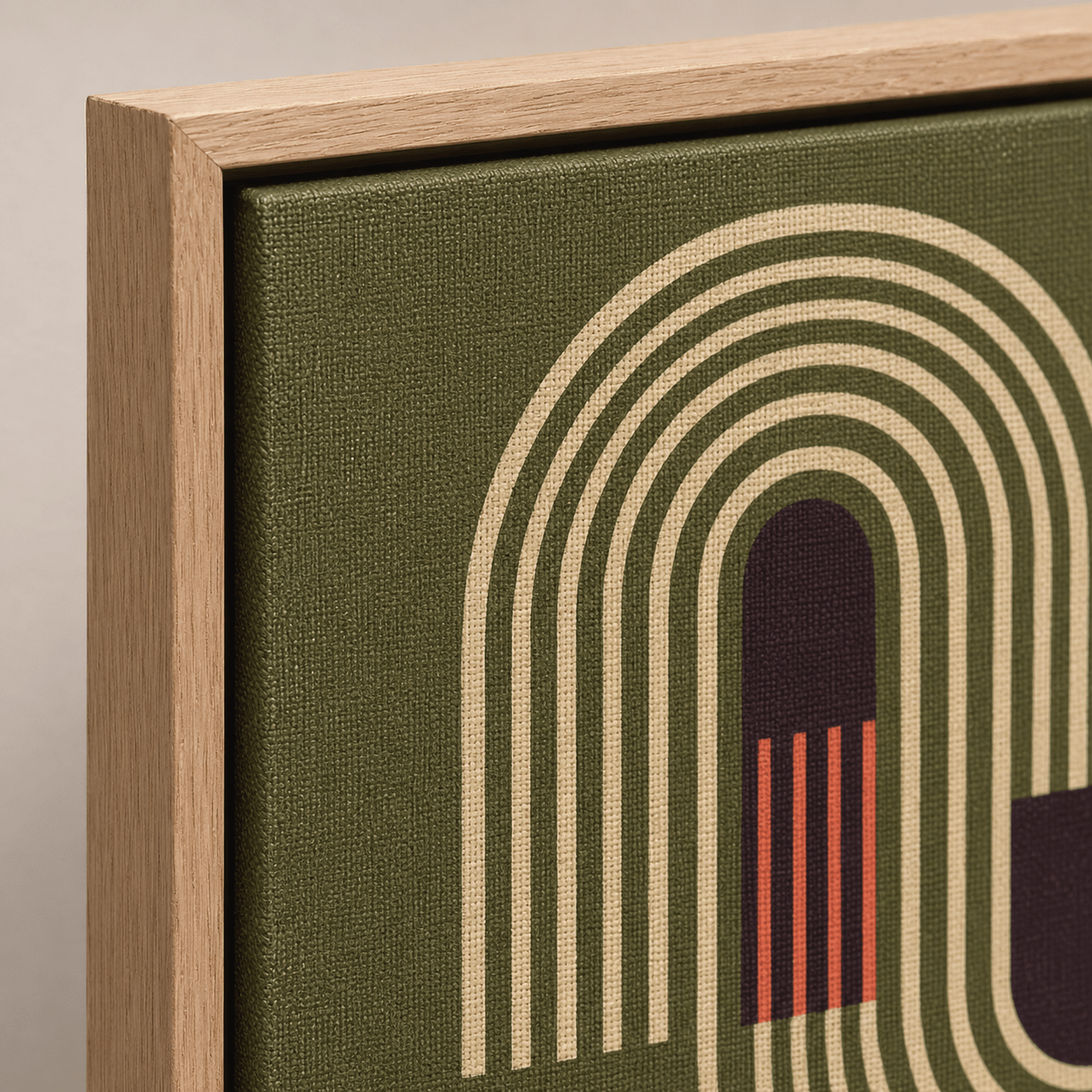 Mid Century Modern Art Print — Amber Gateway by Rossetti Art