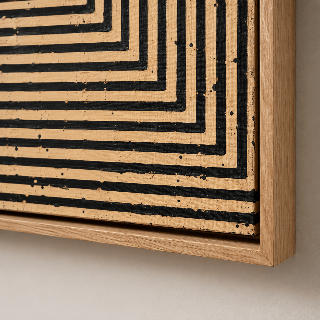 Mid Century Modern Geometric Art Canvas Print — Gravity by Rossetti Art