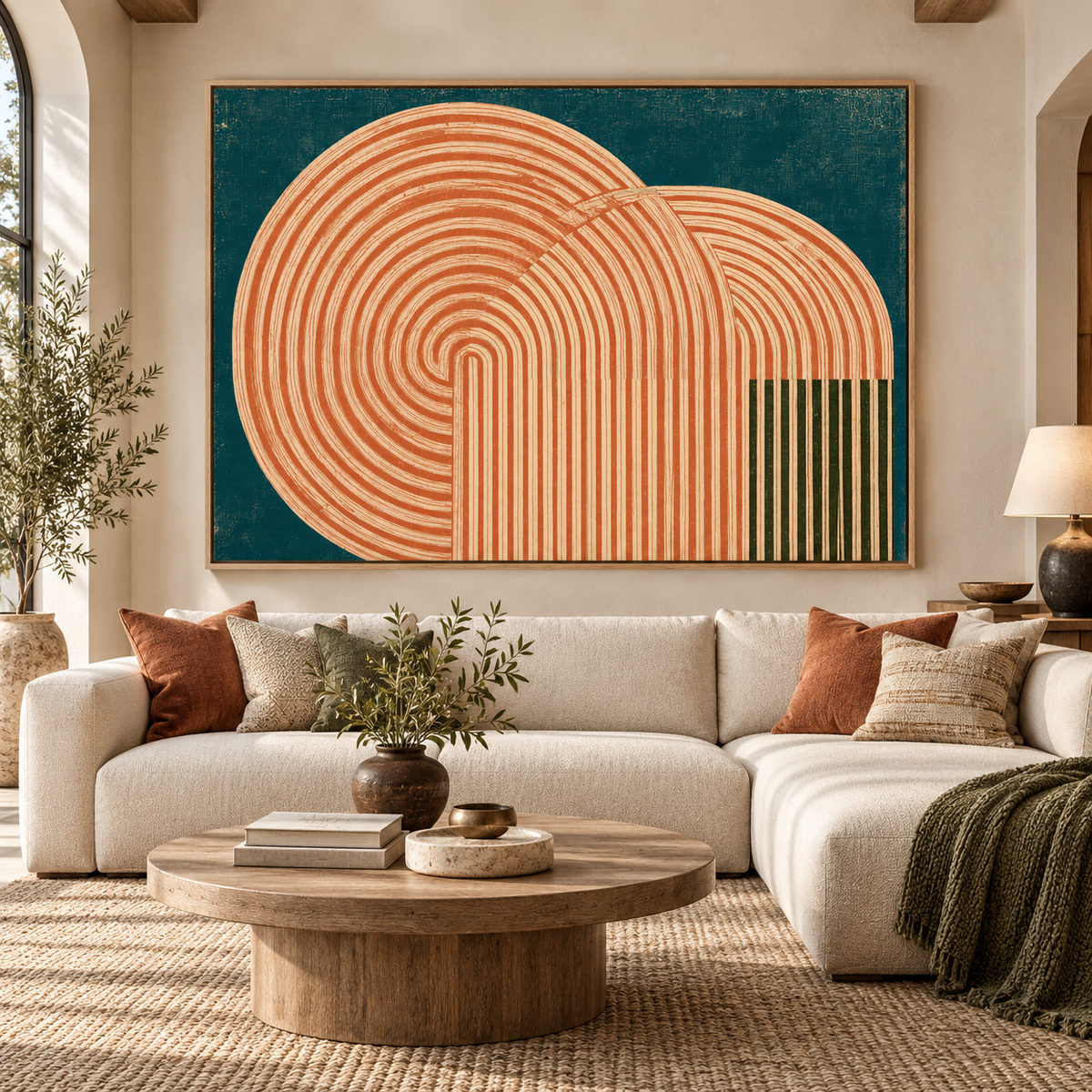 Mid Century Modern Wall Art – Arcadia Loop by Rossetti Art