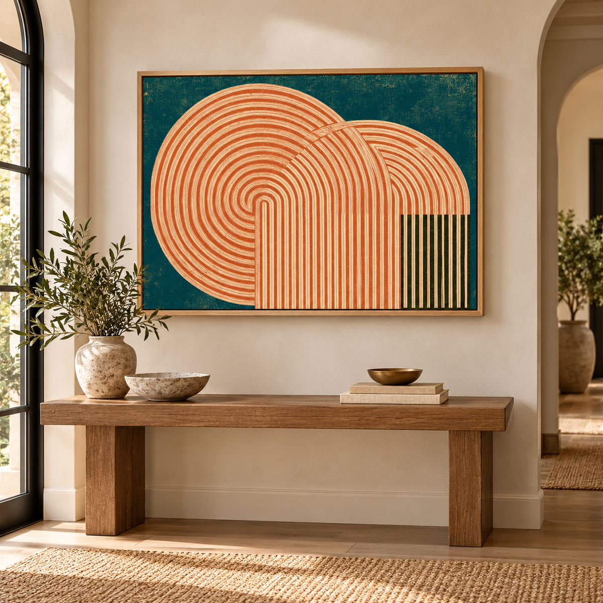 Mid Century Modern Wall Art – Arcadia Loop by Rossetti Art