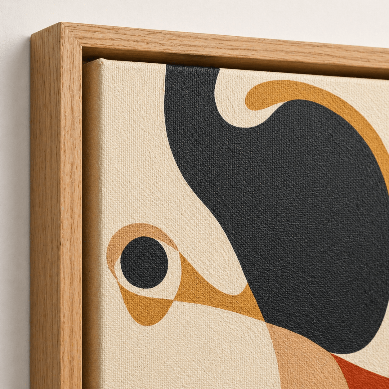 Mid Century Modern Wall Art Canvas — Free Forms by Rossetti Art