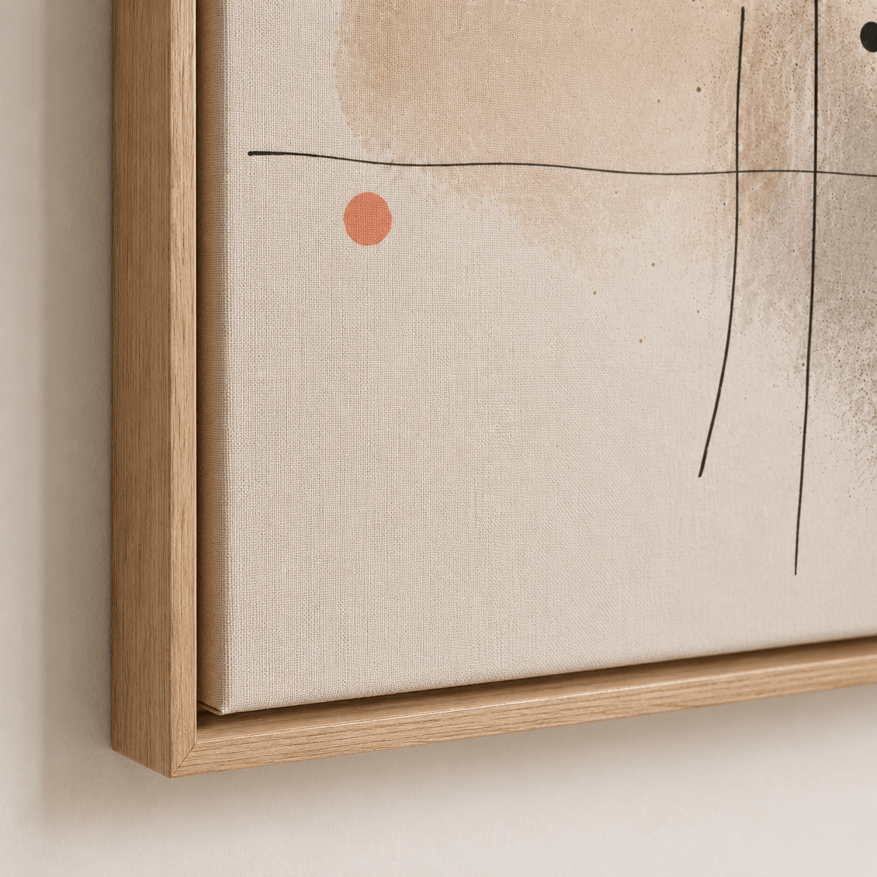 Minimalist Abstract Art Canvas Print — Haiku by Rossetti Art