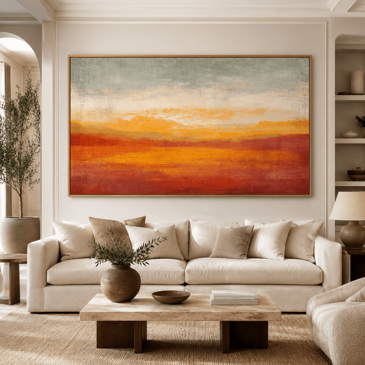 Minimalist Abstract Landscape Painting | Rossetti Art