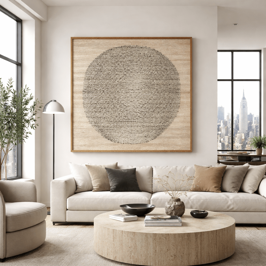 Minimalist Textured Canvas Art Print