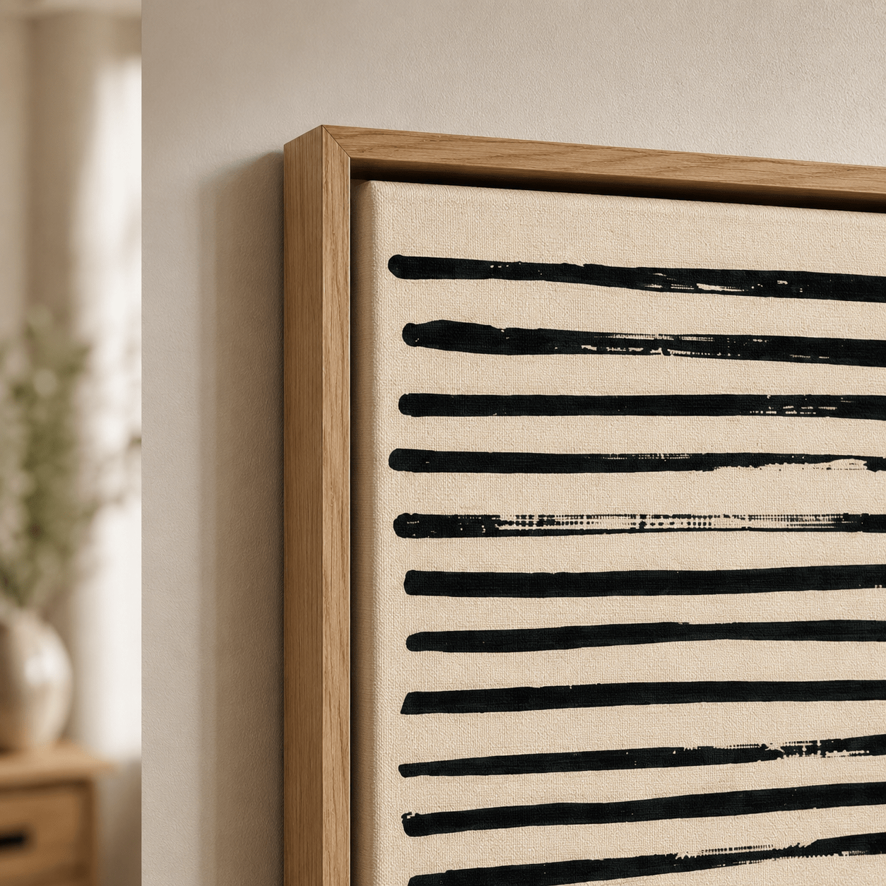 Minimalist Wall Art Framed Canvas Print — Cadence by Rossetti Art