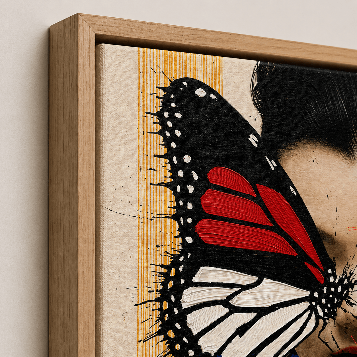 Mixed Media Portrait Canvas Print — Emergence | Rossetti Art