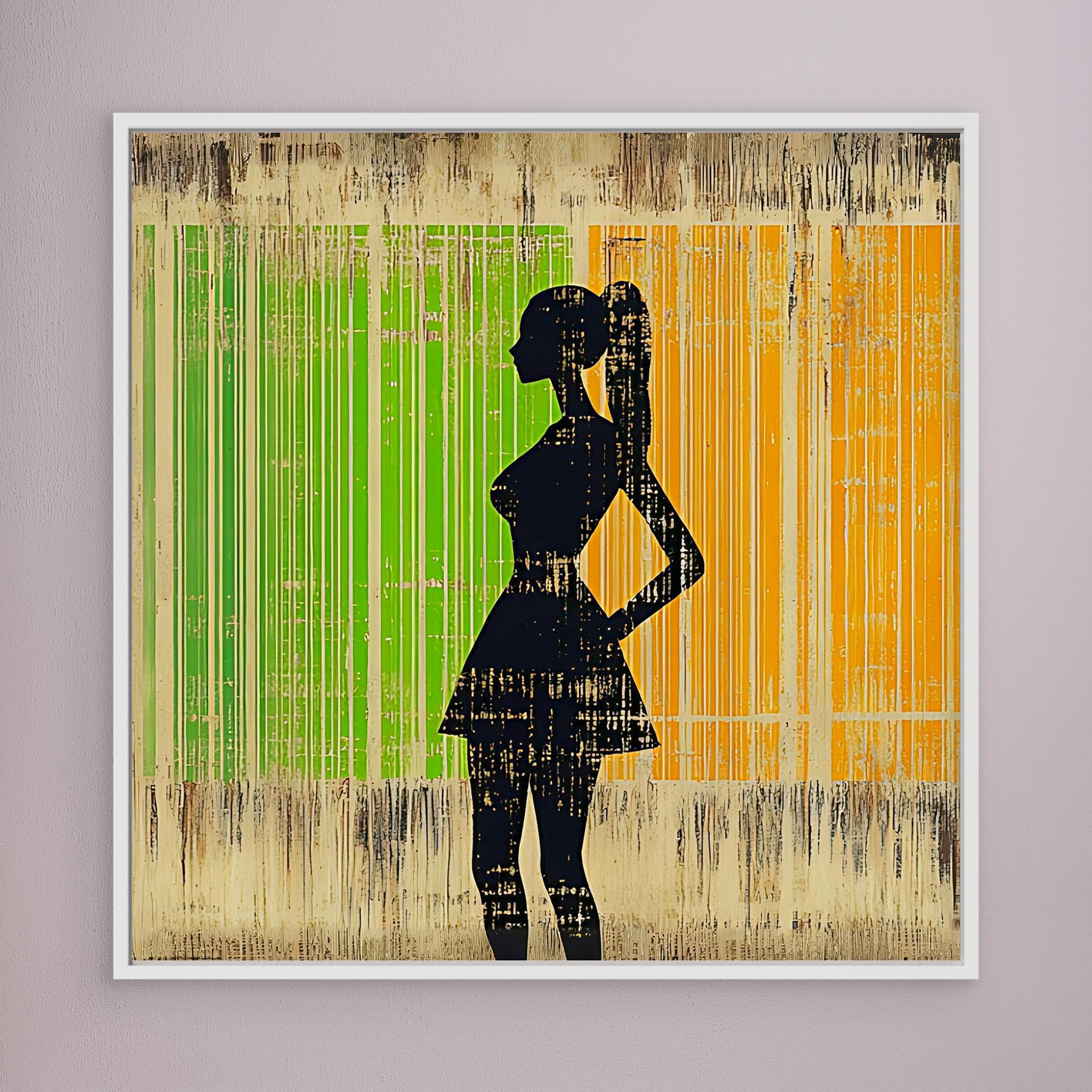 Canvas Print: Urban Silhouette – Modern Chic Wall Art