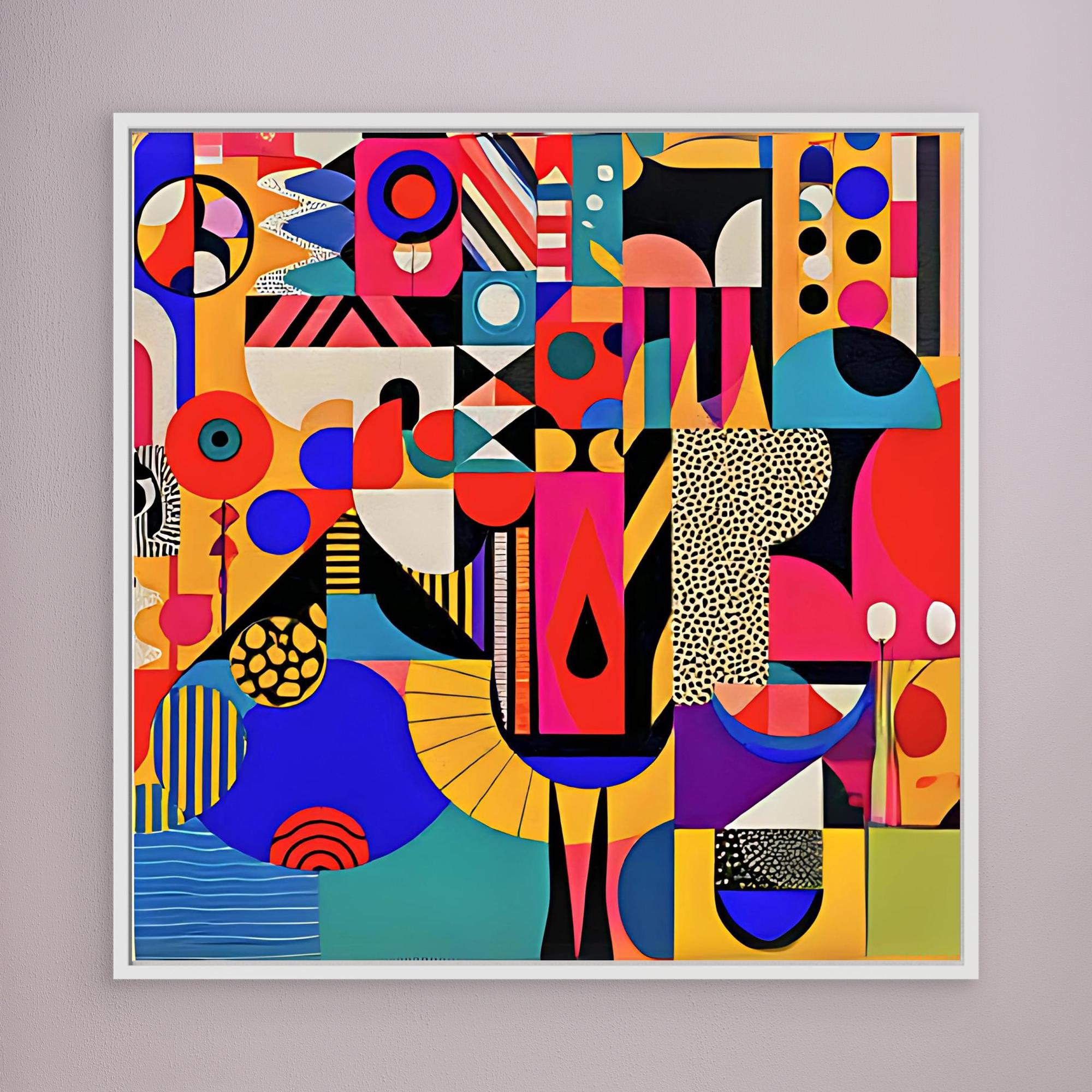 Canvas Print Art: Abstract Geometric Shapes 