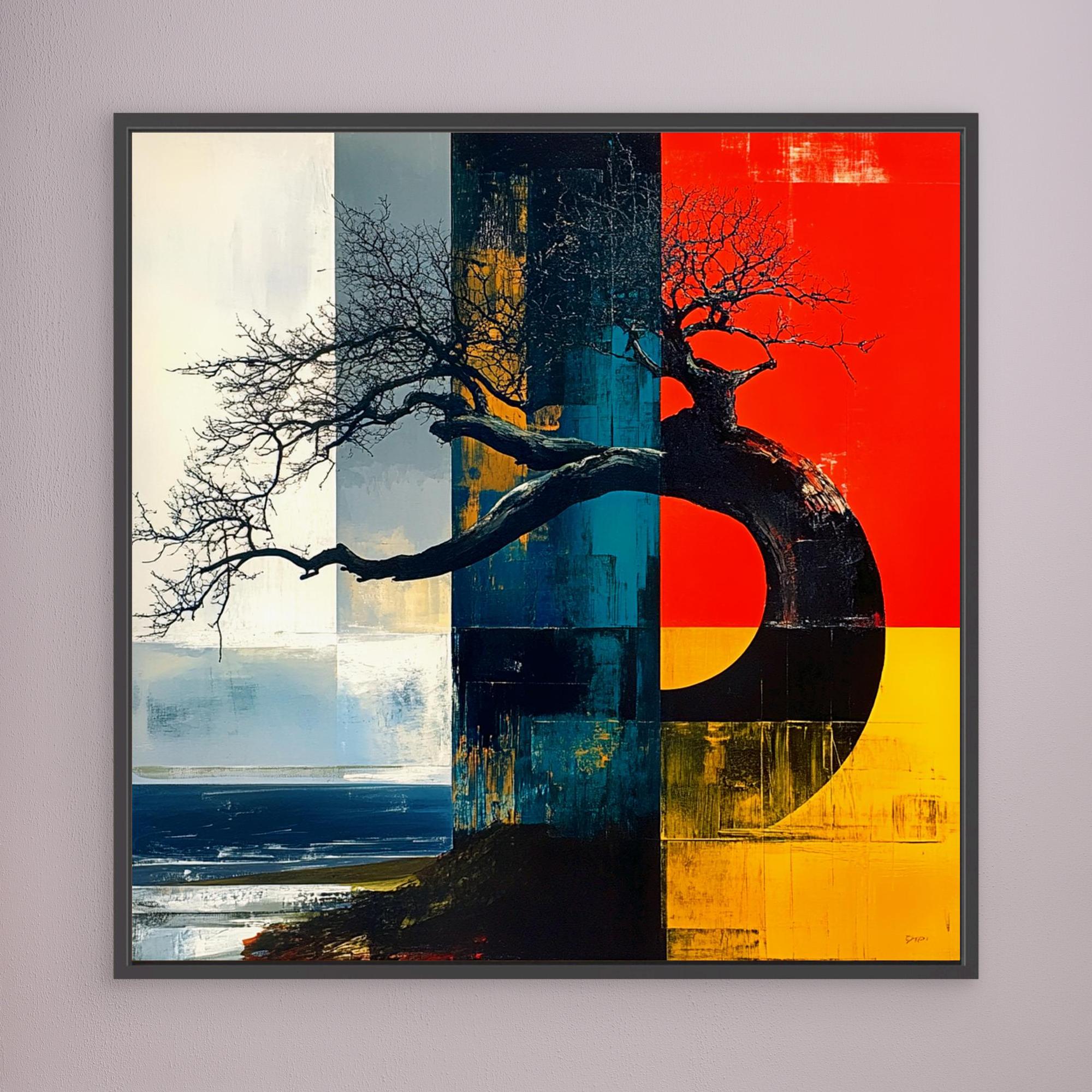 Canvas Print: Elemental Balance - Abstract Nature Wall Art