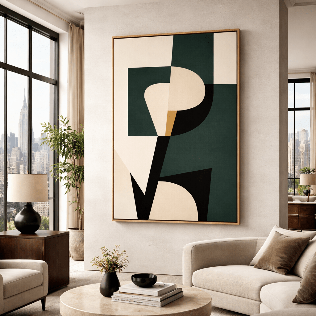 Modern Abstract Canvas Print for Living Room – Luxury Geometric Wall Art by Chiara Rossetti modern abstract canvas wall art by Rossetti Art – luxury interior design artwork for living room, bedroom, office – abstractnew modern abstract modern abstract artwork