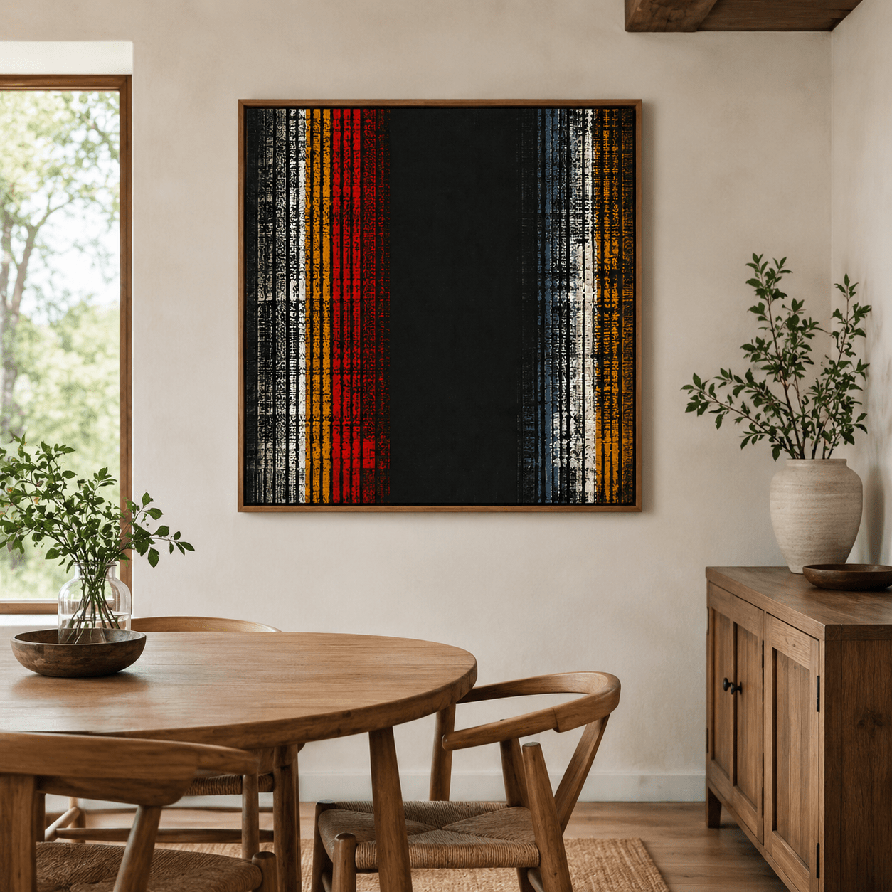 Modern Abstract Canvas Wall Art — Frequency | Rossetti Art