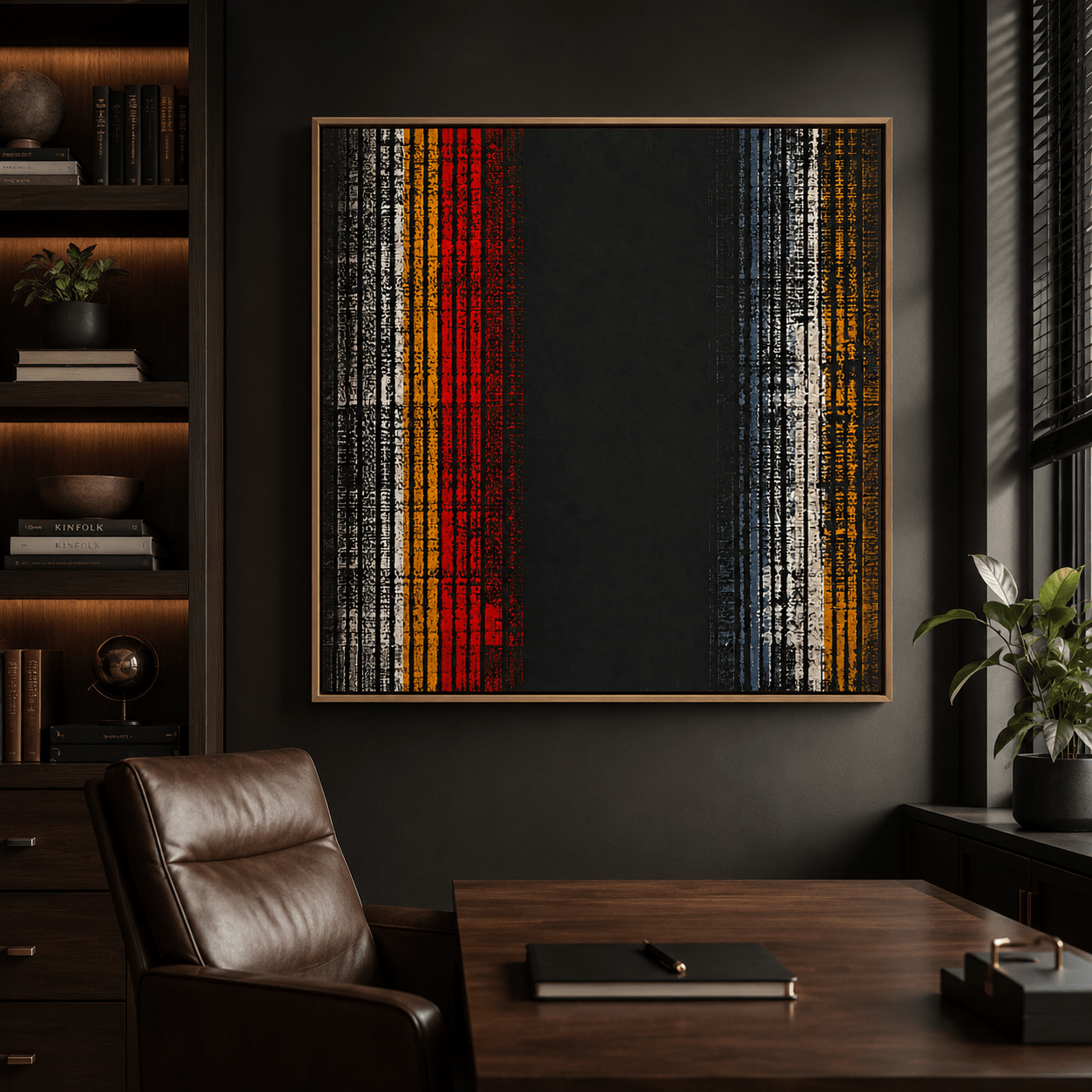 Modern Abstract Canvas Wall Art — Frequency | Rossetti Art
