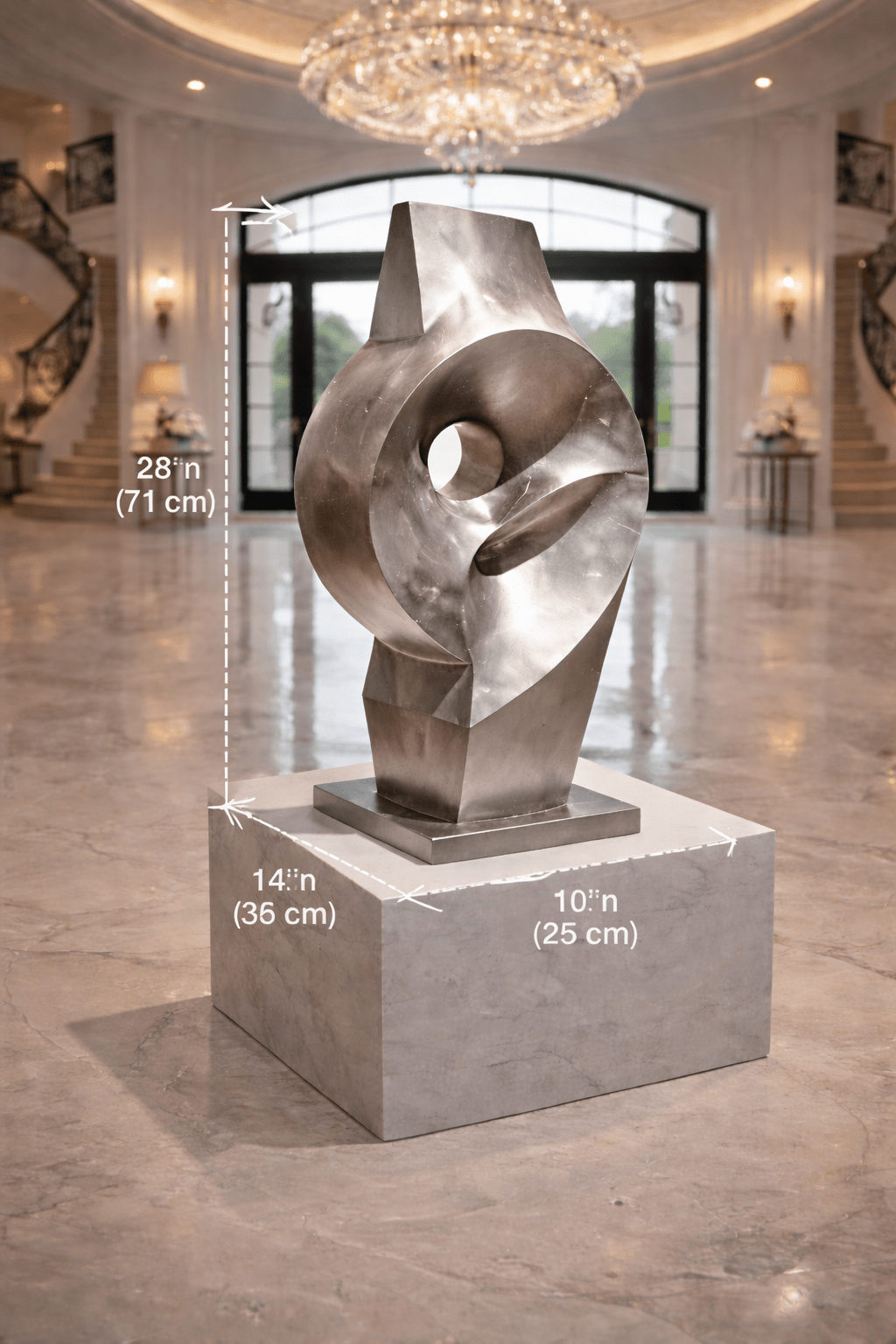 Modern Abstract Metal Sculpture