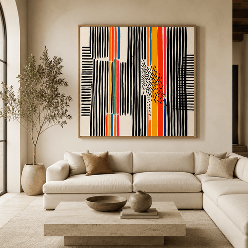Modern Abstract Wall Art Canvas Print — Frequency by Rossetti Art