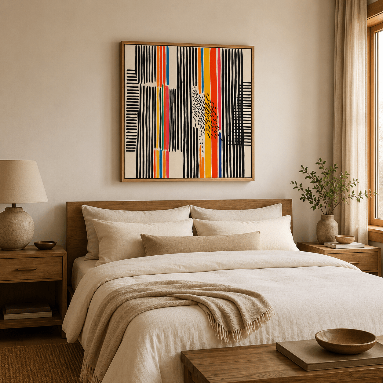 Modern Abstract Wall Art Canvas Print — Frequency by Rossetti Art