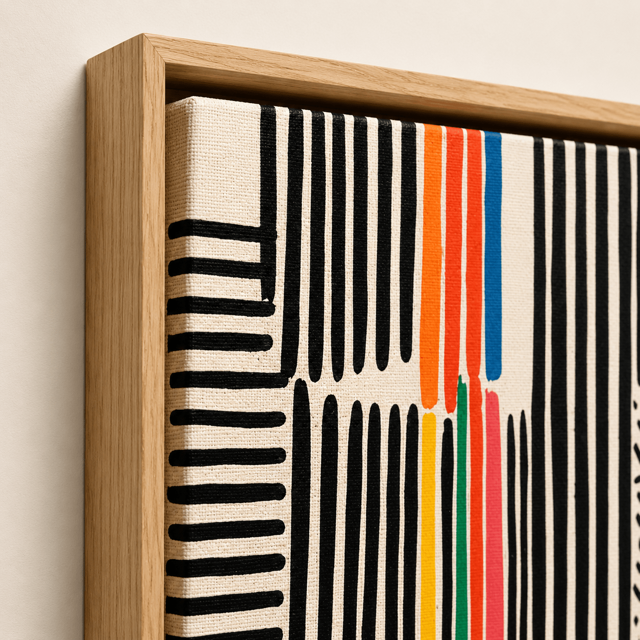 Modern Abstract Wall Art Canvas Print — Frequency by Rossetti Art