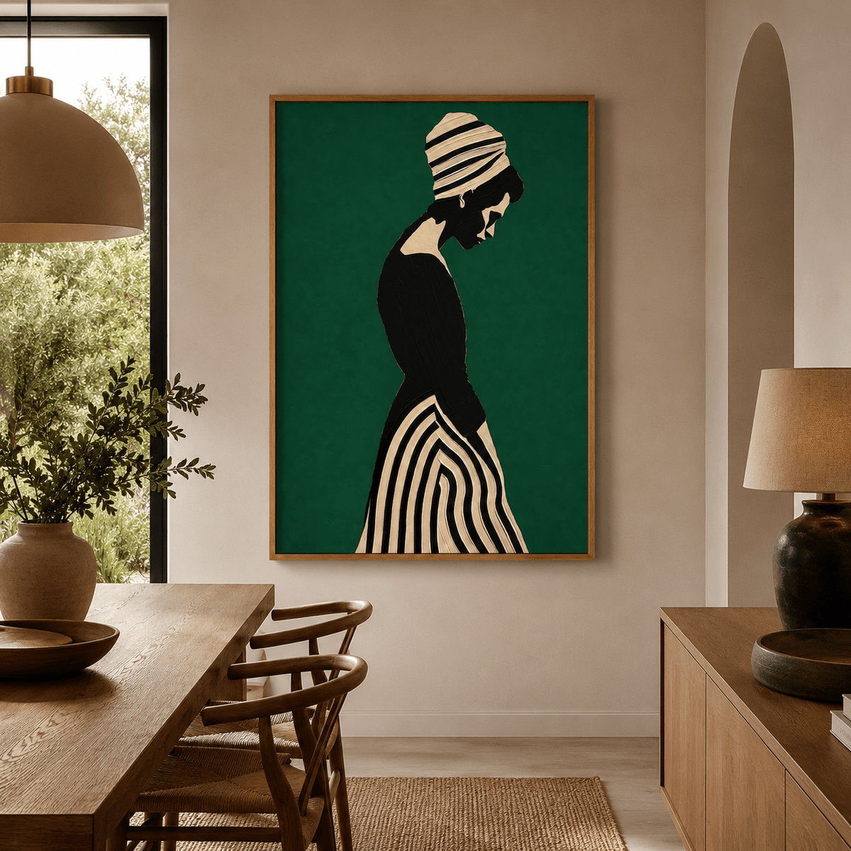 Modern Art Canvas Print — Ivory Reverie by Rossetti Art