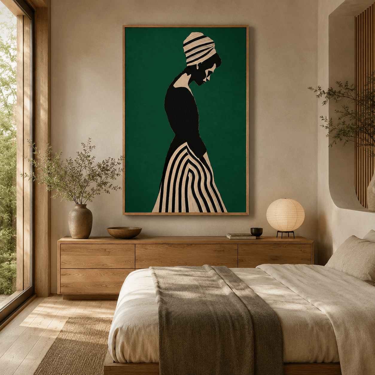 Modern Art Canvas Print — Ivory Reverie by Rossetti Art