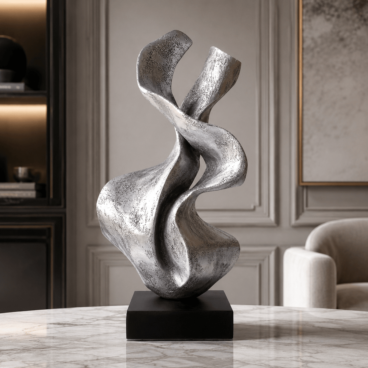 Modern Art Sculpture — Fluid Grace by Rossetti Art