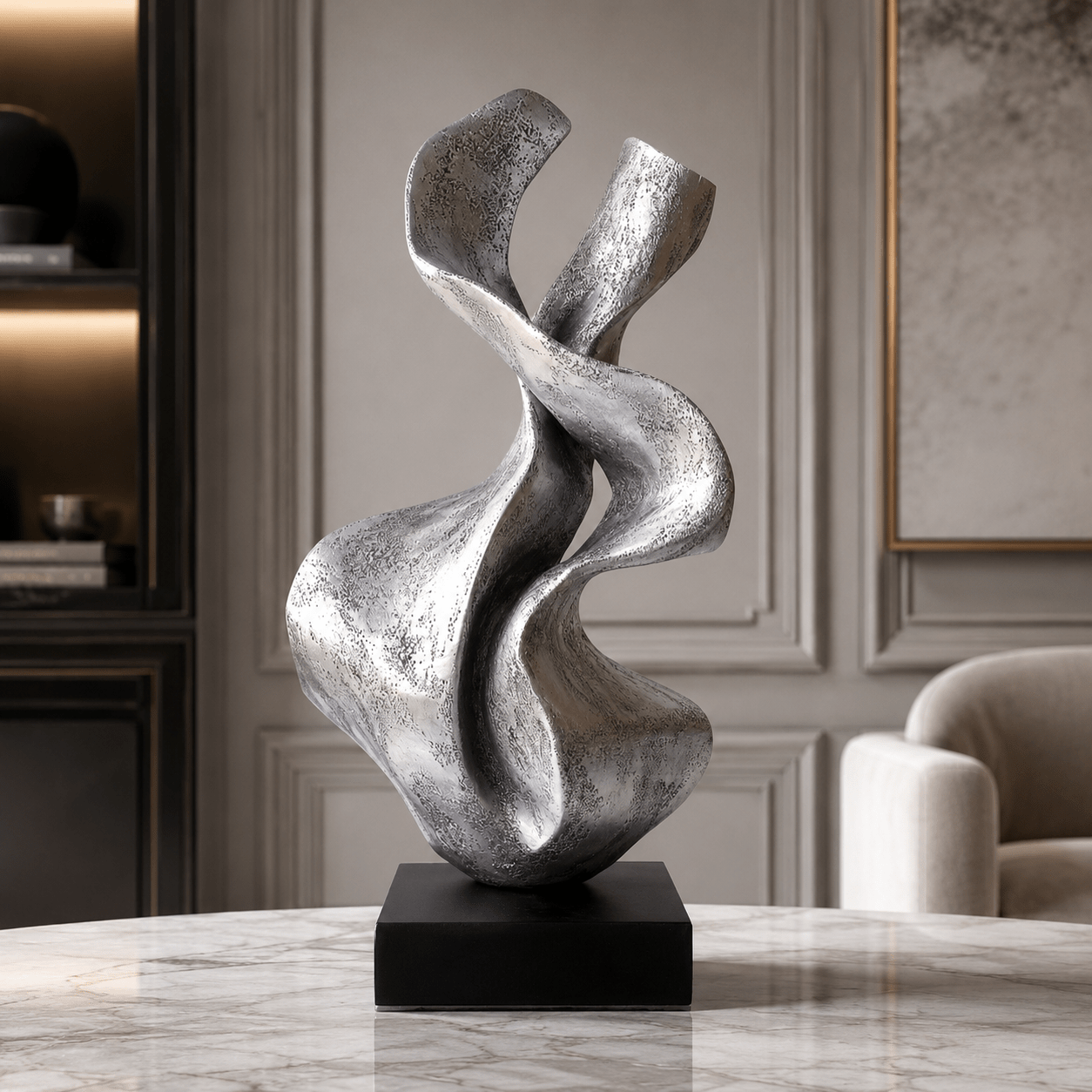 Modern Art Sculpture — Fluid Grace by Rossetti Art