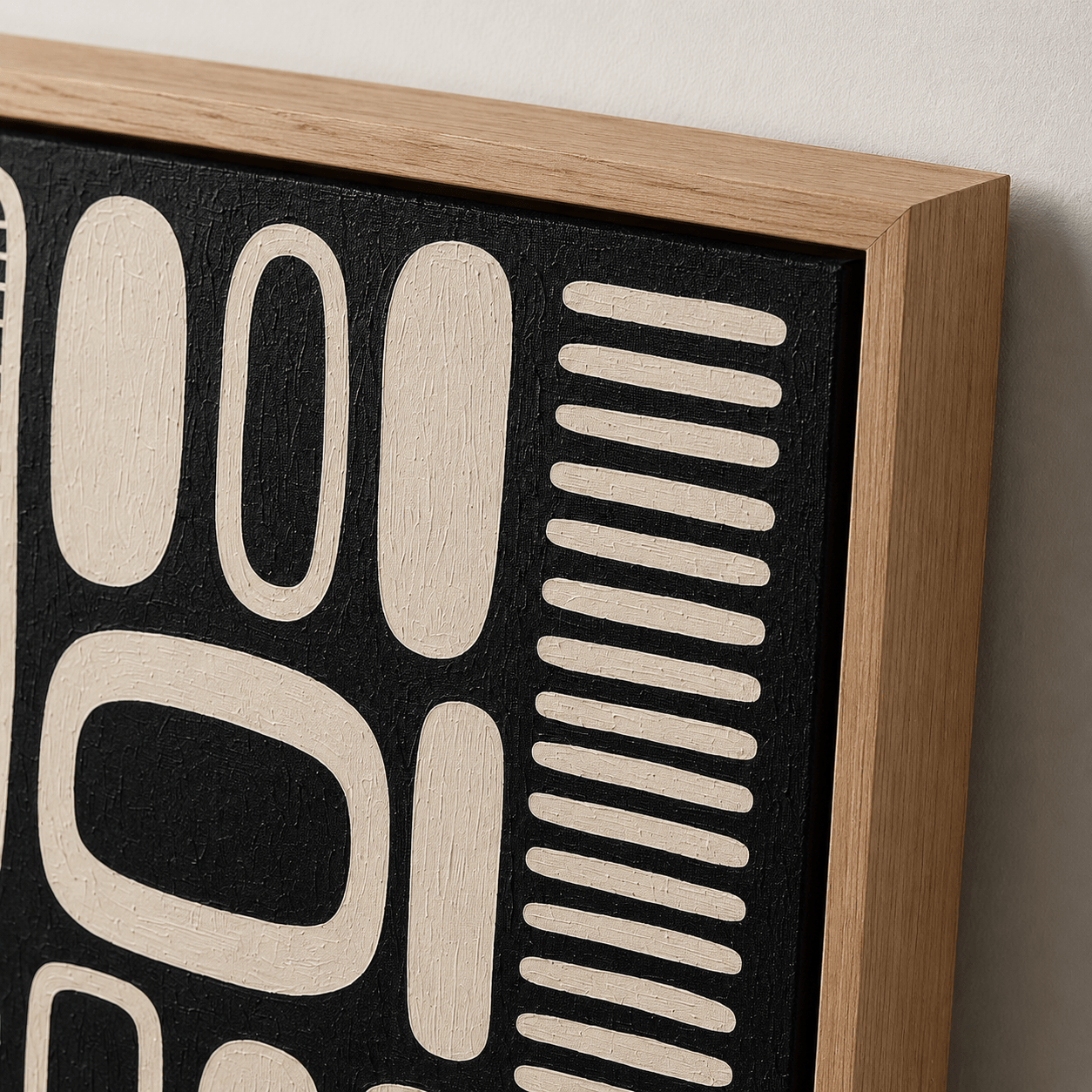 Modern Geometric Abstract Wall Art Canvas Print — Cipher by Rossetti Art