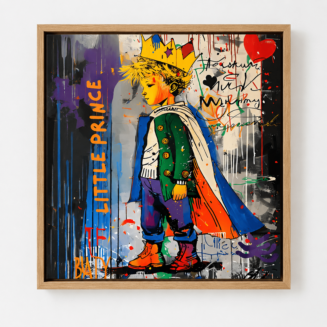 Modern Graffiti Wall Art Original Painting — The Little Prince by Rossetti Art