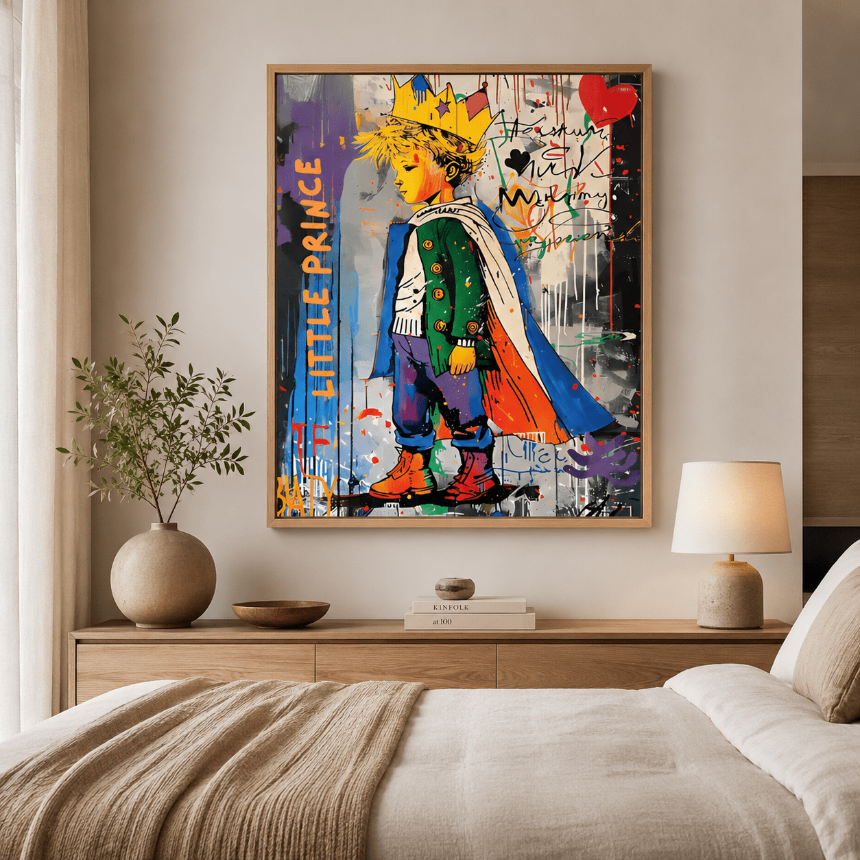 Modern Graffiti Wall Art Original Painting — The Little Prince by Rossetti Art